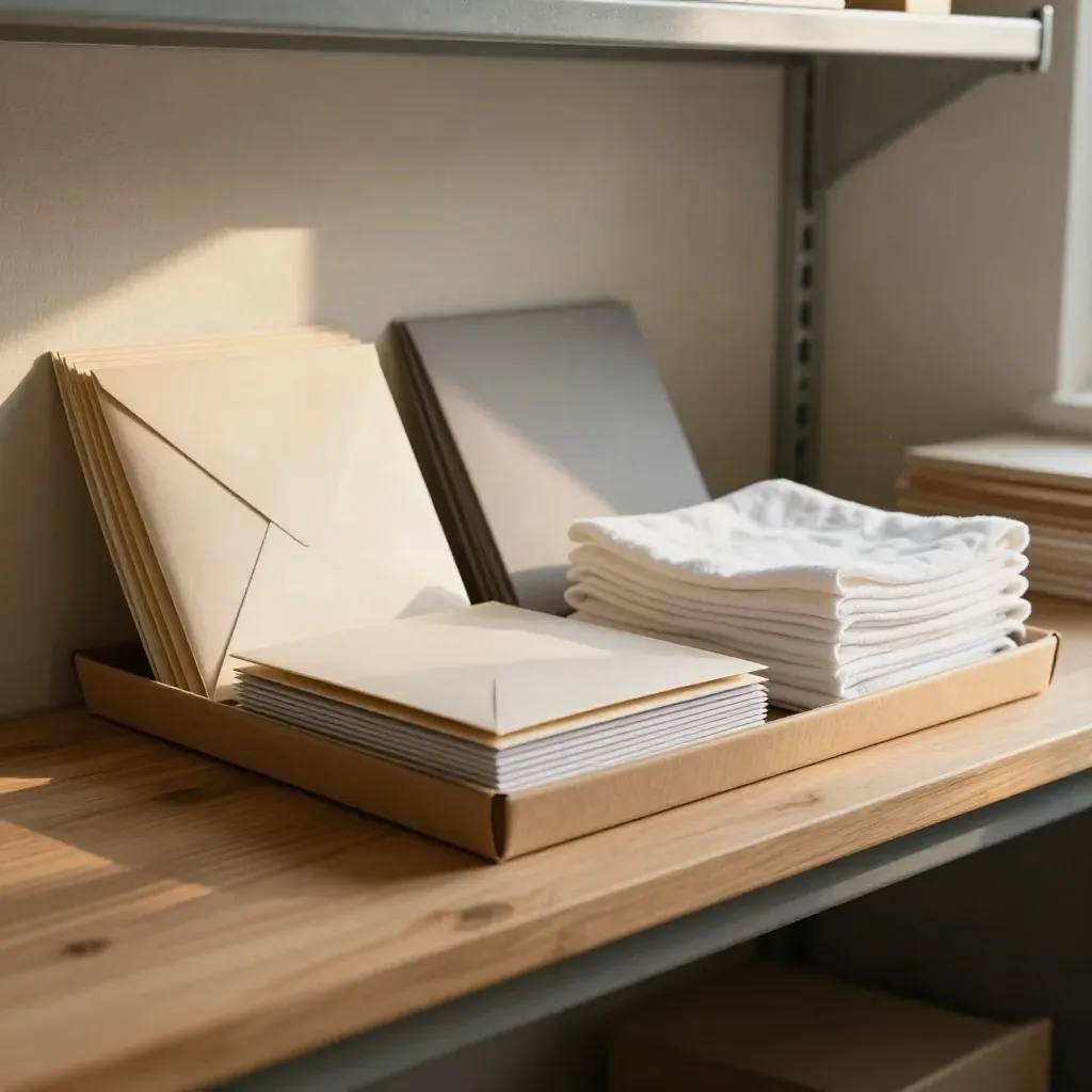 Onboarding kit slides in a shipping alcove under bright workshop light.